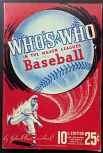 Load image into Gallery viewer, 1942 Who's Who In The Major League Baseball Guide 10th Edition Vintage MLB