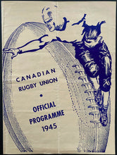 Load image into Gallery viewer, 1945 CFL Grey Cup Football Program Toronto Varsity Stadium Argos v Blue Bombers