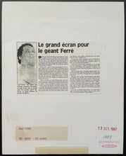 Load image into Gallery viewer, 1987 Andre the Giant WWF Wrestlemania III Original Publicity Photo La Presse