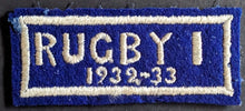 Load image into Gallery viewer, 1932-33 University of Toronto Crest + Rugby Football Team Patch U of T