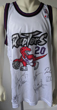 Load image into Gallery viewer, 1997-98 Toronto Raptors Team Signed Basketball Jersey Autographed x11 NBA JSA