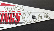 Load image into Gallery viewer, 1992/1993 Detroit Red Wings Team Autographed Signed Pennant Dino Ciccarelli NHL