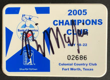 Load image into Gallery viewer, 2005 PGA Champions Club Badge Golf Bank Of America Signed Billy Mayfair 2nd