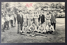 Load image into Gallery viewer, C 1900 Honeoye Falls New York Baseball Team Black & White Unused Postcard VTG