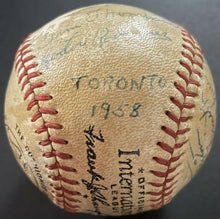 Load image into Gallery viewer, 1958 I.L. Spalding Toronto Maple Leaf Team Signed x23 Autographed Baseball