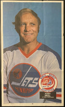 Load image into Gallery viewer, WHA Winnipeg Jets Vintage Bobby Hull Paper Insert NHL HOFer Chicago Blackhawks