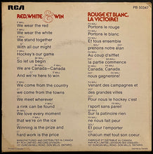 Load image into Gallery viewer, 1977 VTG Canadian Record Album Red White & Win for World Ice Hockey Championship