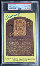 Load image into Gallery viewer, Willie Mays Autographed Signed Hall of Fame Postcard PSA San Francisco Giants