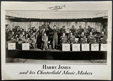 Load image into Gallery viewer, 1942 Harry James And His Chesterfield Music Makers Big Band Promo Photo
