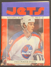 Load image into Gallery viewer, 1981 Program Winnipeg Jets #1 Draft Pick Dale Hawerchuk Plays 1st Ever NHL Game