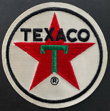Load image into Gallery viewer, Unused Texaco Employee Patch Embroidered Crest Vintage Gas Oil Advertising 5"