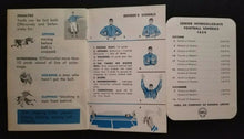 Load image into Gallery viewer, 1959 Shell Oil Canadian Pro College Football Handbook Pocket Sked Game Schedule