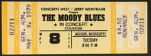 Load image into Gallery viewer, 1979 The Moody Blues In Concert Full Ticket Jackson Mississippi Coliseum Vintage
