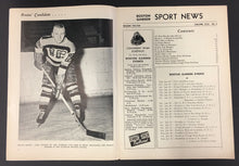 Load image into Gallery viewer, 1944 Boston Garden Program Bruins vs Rangers Vtg Hockey NHL RECORD BIG WIN