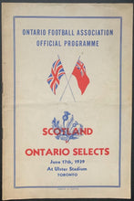Load image into Gallery viewer, 1939 Ontario Football Association Official Programme Scotland v. Ontario Soccer