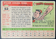 Load image into Gallery viewer, 1955 Topps Baseball #52 Bill Tremel Chicago Cubs Vintage MLB Card