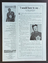 Load image into Gallery viewer, 1966 Maple Leaf Gardens NHL Program Insert + Ticket Stub Leafs vs Blackhawks