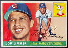 Load image into Gallery viewer, 1955 Topps Baseball #54 Lou Limmer Kansas City Athletics Vintage MLB Card