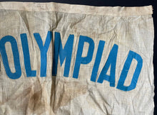 Load image into Gallery viewer, 1932 Xth Summer Olympics Los Angeles California Original Linen Banner VTG LOA
