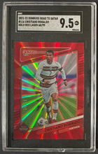 Load image into Gallery viewer, 2021 Donruss Road to Qatar Cristiano Ronaldo #116 Holo Red Laser 60/99 SGC 9.5