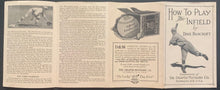 Load image into Gallery viewer, 1920s Baseball How To Play The Infield Pamphlet MLB Vintage MILB Draper-Maynard