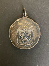Load image into Gallery viewer, 1935 Vintage Toronto City Playgrounds Sterling Silver Baseball Medal Fob Vtg