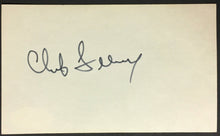 Load image into Gallery viewer, Chub Feeney Signed Index Card Major League Baseball Former NL President JSA