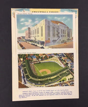 Load image into Gallery viewer, c1940 City Of Chicago Postcard Wrigley Baseball Field Stadium Postcard Soldier