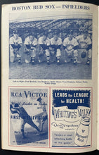 Load image into Gallery viewer, 1951 Rookie Mickey Mantle #6 New York Yankees Lineup Fenway Park Program Vintage