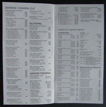 Load image into Gallery viewer, 1991 Canada Cup Hockey Tournament - Team Sweden Media Guide Mats Sundin