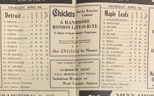 Load image into Gallery viewer, 1936 Stanley Cup Finals NHL Hockey Program Game 3 Toronto Maple Leafs Red Wings