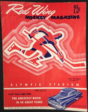Load image into Gallery viewer, 1953 Olympia Stadium NHL Hockey Program Detroit Red Wings vs New York Rangers