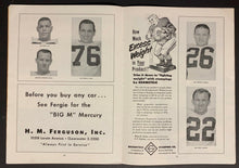 Load image into Gallery viewer, 1956 NFL Football Program World Champions Cleveland Browns vs Baltimore Colts