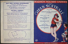 Load image into Gallery viewer, 1939 Madison Square Garden Women's Men's Softball Program Celebrity Players