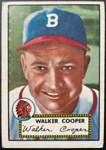 Load image into Gallery viewer, 1952 Topps Baseball #294 Walker Cooper MLB Card Boston Braves 5th Series