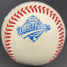 Load image into Gallery viewer, Joe Carter Autographed 1993 World Series Rawlings Baseball Signed Blue Jays JSA