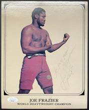 Load image into Gallery viewer, Heavyweight Champion Joe Frazier Autographed Signed Promo Card Boxing JSA VTG