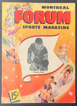 Load image into Gallery viewer, 1946-47 Stanley Cup Finals Hockey Program Montreal Forum Canadiens Maple Leafs