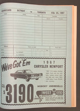 Load image into Gallery viewer, 1967 Maple Leaf Gardens Terry Sawchuk 99th Shutout Game Program Armstrong Howe