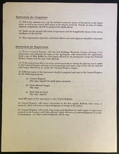 Load image into Gallery viewer, 1979 NHL Hockey Trade Signed Contract Bill Ezinicki Leafs Hap Day Autographed