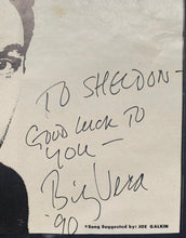 Load image into Gallery viewer, 1990 Billy Vera Signed Ad Photo Music Movie Film Vintage Hollywood Autograph