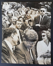 Load image into Gallery viewer, 1961 President Elect John F Kennedy Vintage 1 Photo Orange Bowl Missouri vs Navy