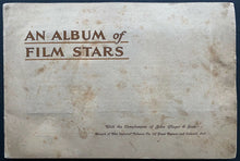 Load image into Gallery viewer, 1934 Vintage John Player Tobacco Cigarette Cards Album Of Film Stars Original