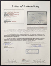 Load image into Gallery viewer, Richard+Patricia Nixon Signed White House Calling Card American Former President