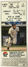 Load image into Gallery viewer, 1999 Chicago White Sox Cubs Baseball Ticket Comiskey Park MLB Crosstown Classic