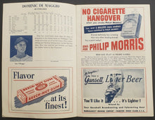 Load image into Gallery viewer, 1949 Fenway Park Baseball Program Boston Red Sox vs Philadelphia Athletics MLB