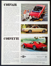 Load image into Gallery viewer, 1968 Chevrolet Dealer Brochure Vintage Advertising All Models Featured
