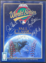 Load image into Gallery viewer, 1992 World Series Autographed Signed Program Atlanta Braves MLB Baseball JSA