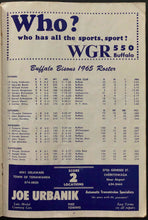 Load image into Gallery viewer, 1965 War Memorial Stadium International League Baseball Program Bison's vs Leafs