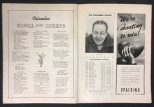 Load image into Gallery viewer, 1944 NCAA College Football Program Columbia Lions vs Yale Bulldogs Eisenhower
